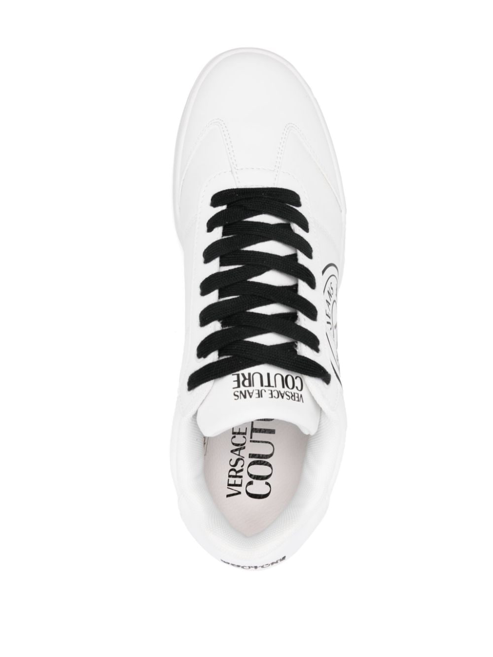 Shop Versace Jeans Couture Brooklyn Sneakers In 白色