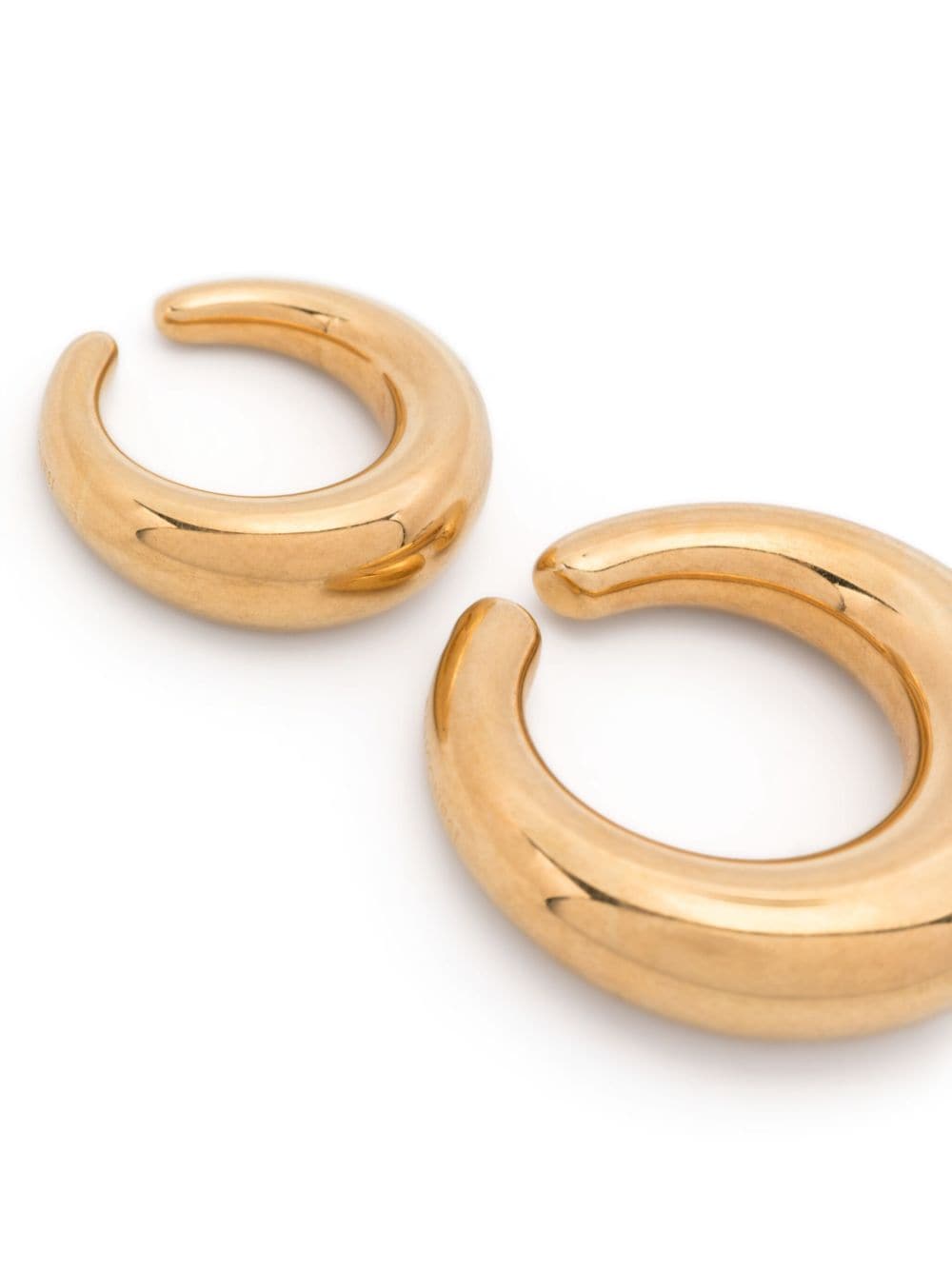 Shop Panconesi Circle Ear Cuffs In Gold