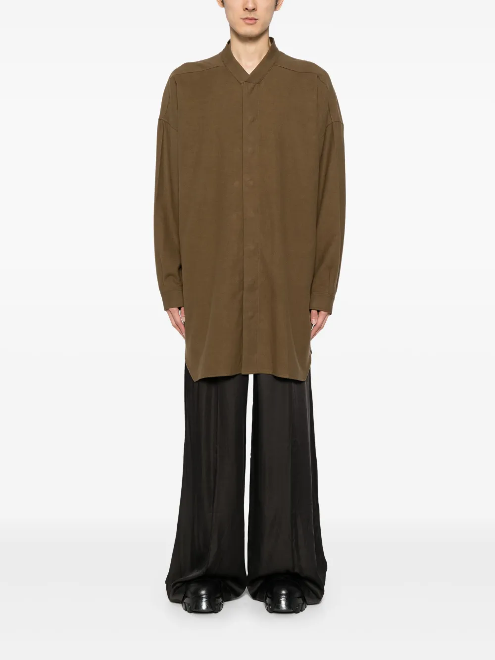 Rick Owens Faun overhemd met drukkraag - Bruin