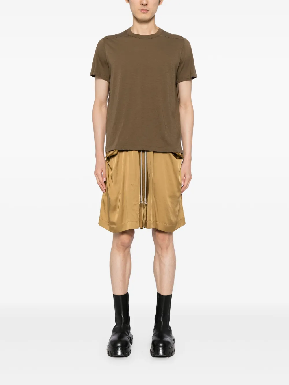 Rick Owens Short Level T-shirt - Bruin