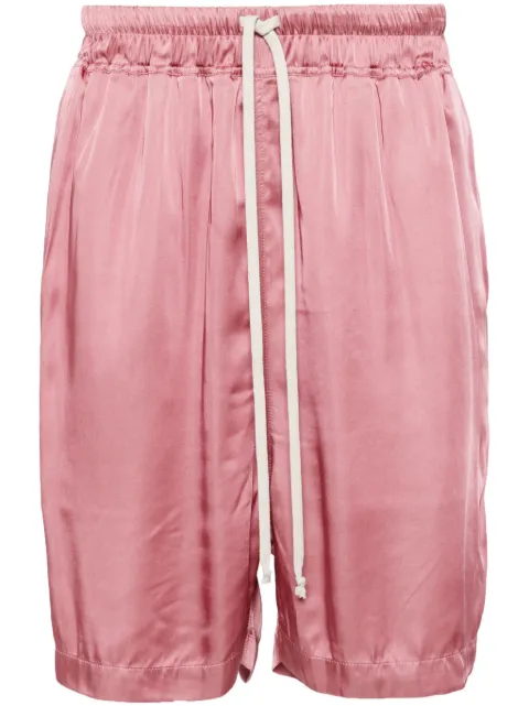 Rick Owens drawstring satin shorts