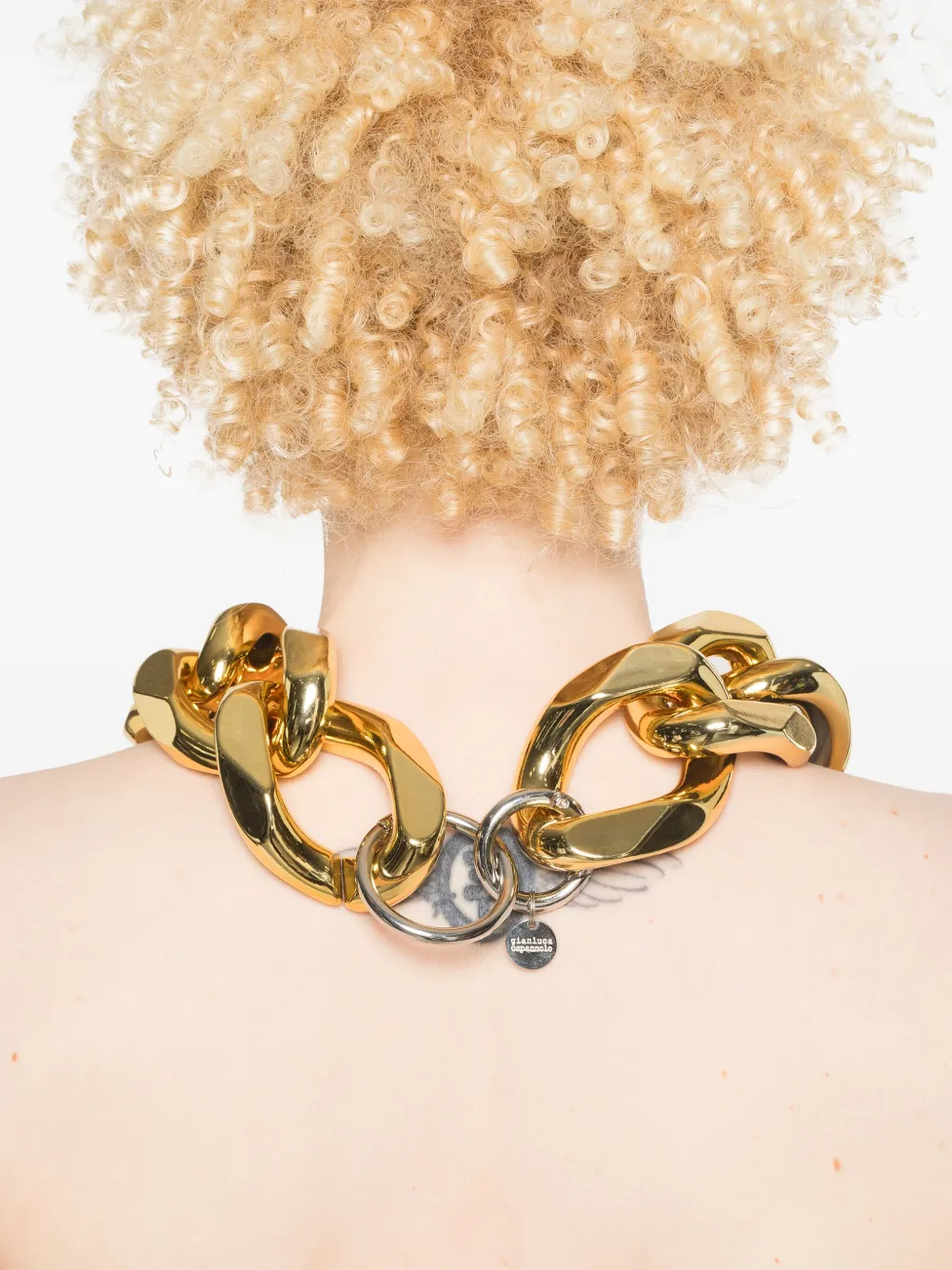 Gianluca Capannolo Oversized schakelhalsketting - Goud