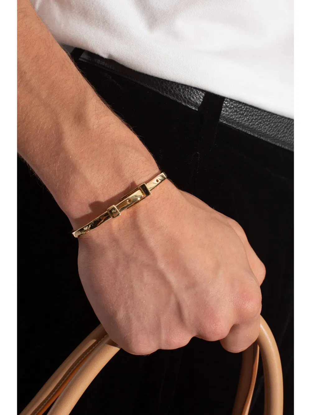 Saint Laurent pin-buckle bracelet - Goud