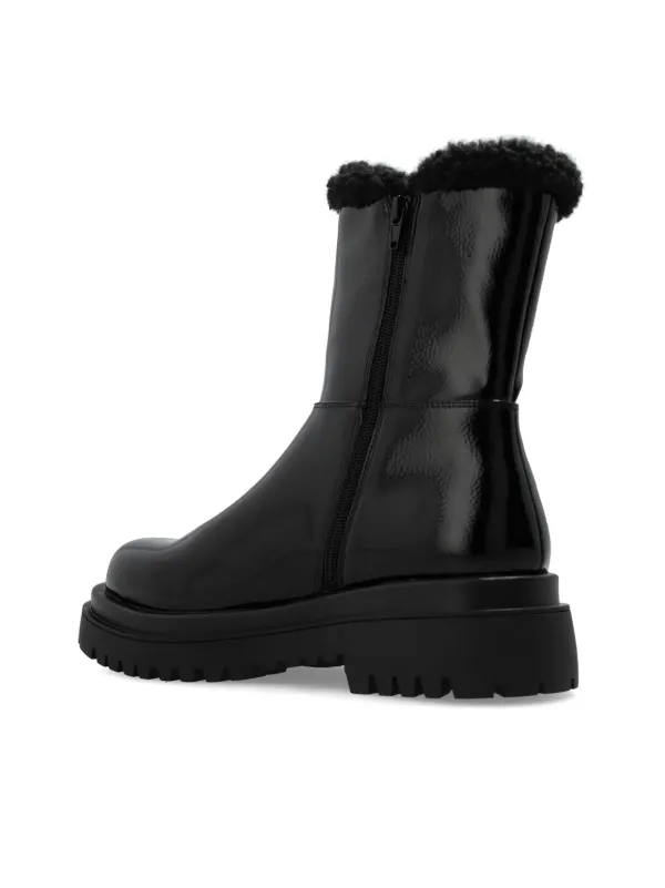 Versace fur boots top