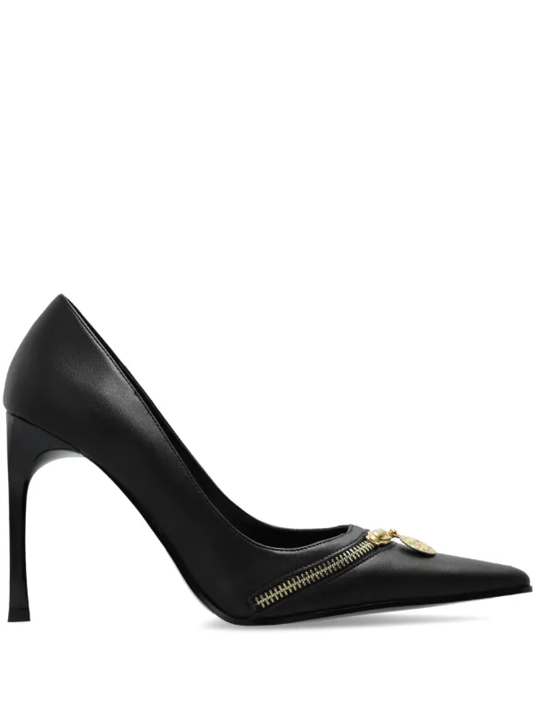 Versace Jeans Couture 105mm zip-detail Pumps Black