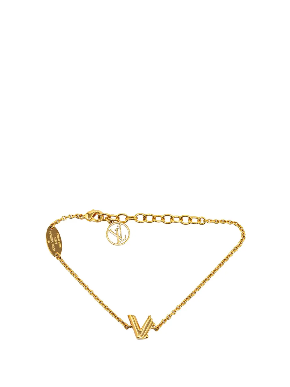 Louis Vuitton Pre-Owned 2019 Gold Plated LV & Me V costume bracelet