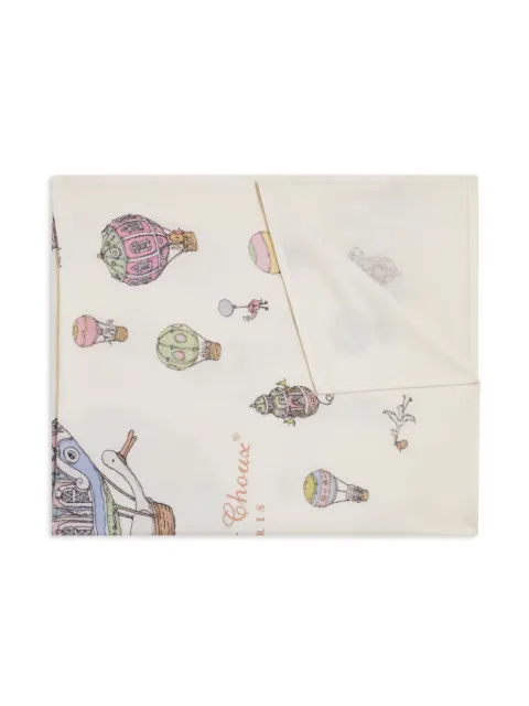 Atelier Choux embroidered-motif blanket