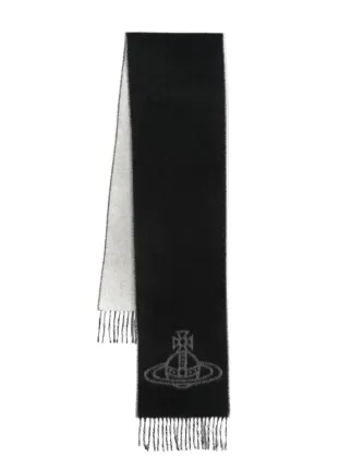 【Vivienne Westwood】 (W) Double Logo Scarf Black W) Vivienne Westwood Double Logo Scarf Black | eBay