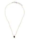 BearBrick x Dix faux-pearl necklace - White