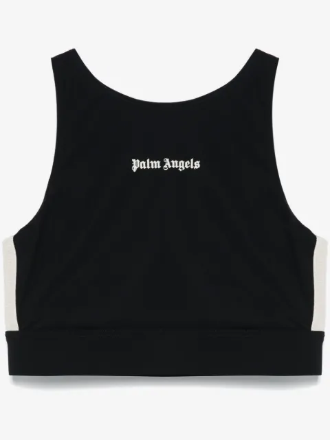 Palm Angels logo-print top