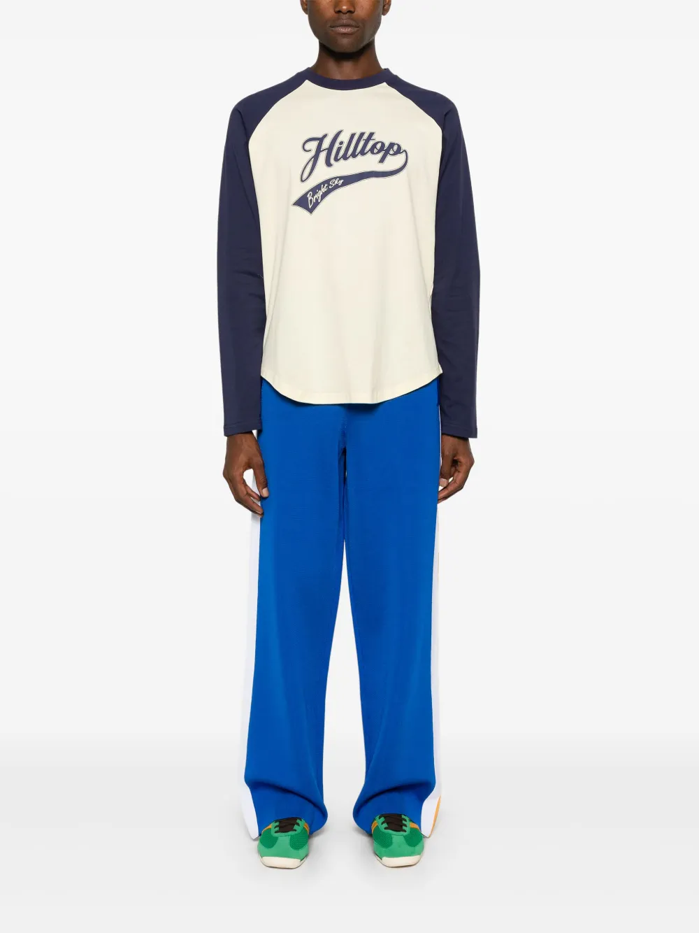 Wales Bonner Hilltop T-shirt - Blauw