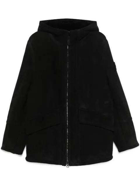 Stone Island hooded suede jacket