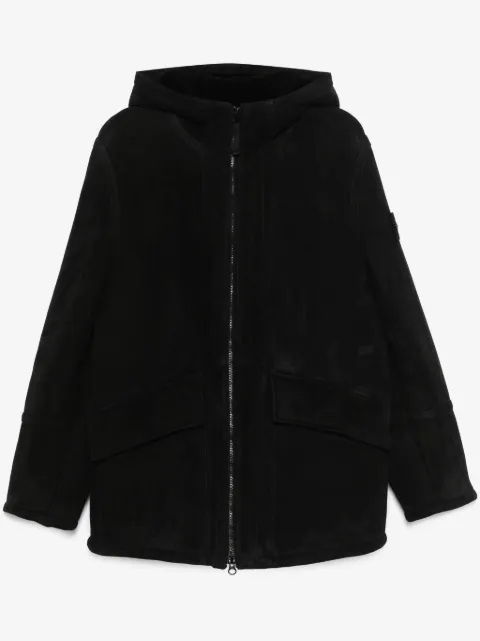 Stone Island hooded suede jacket