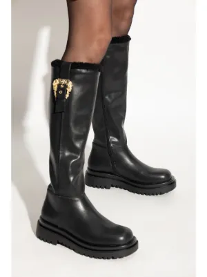 【VERSACE JEANS】CoutureAnkleBoots With 85Mm Heel And Iconic Versace Ankle boots for Women | Online Sale up to 80% off | Lyst
