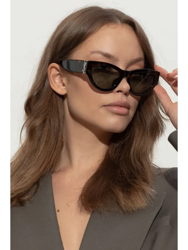 小物 Yves Saint Laurent Cassandre Sunglasses Saint Laurent Eyewear Cassandre Sunglasses | Brown | FARFETCH UK