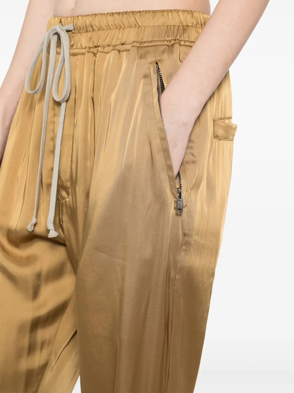 Rick Owens Cropped trainingsbroek Goud