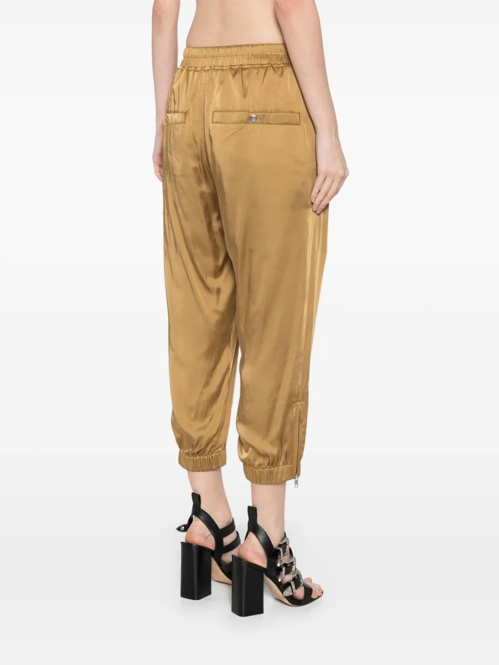 Rick Owens Cropped trainingsbroek Goud