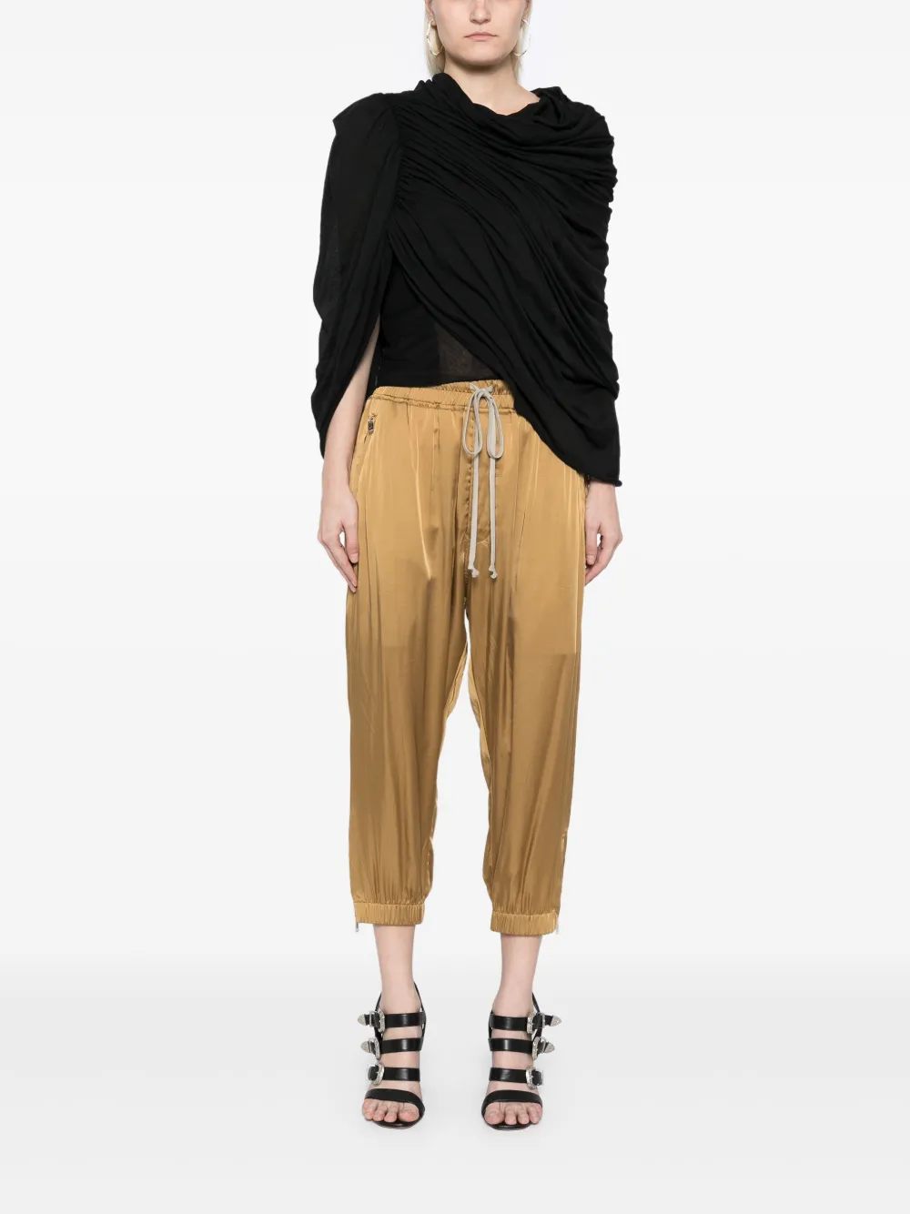 Rick Owens Cropped trainingsbroek - Goud