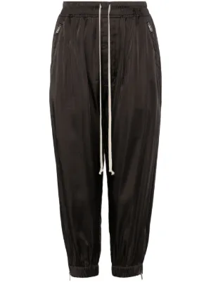 Gucci Interlocking G Cropped Track Pants | Brown | FARFETCH SG