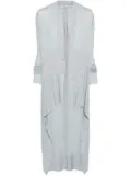 Rick Owens Long Wrap cardigan - Blue