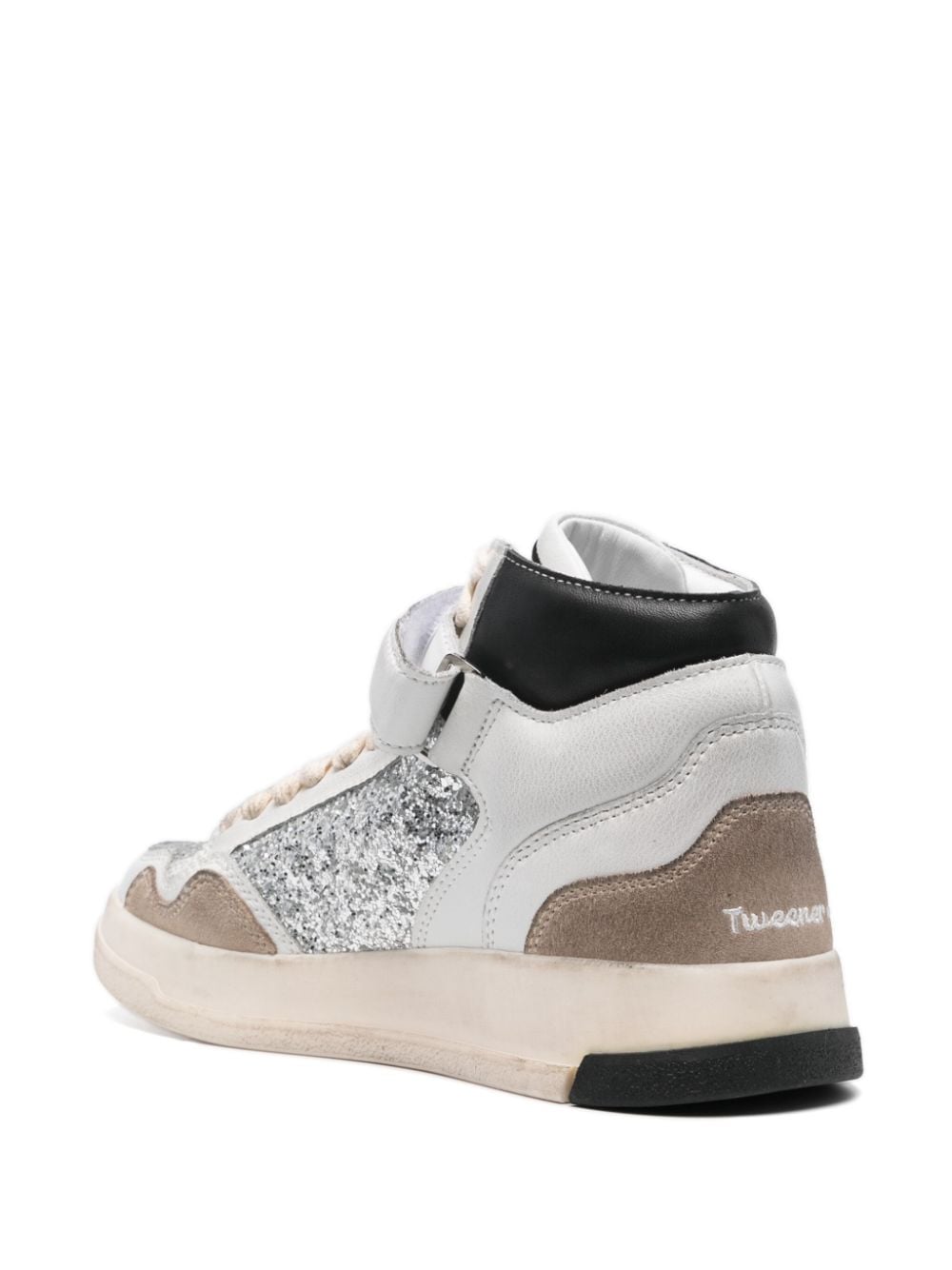 Shop Ghoud Tweener High Sneakers In Silver