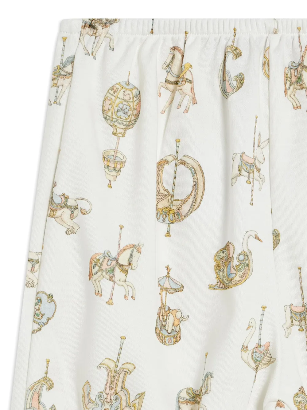 ATELIER CHOUX CAROUSEL-PRINT SHORTS