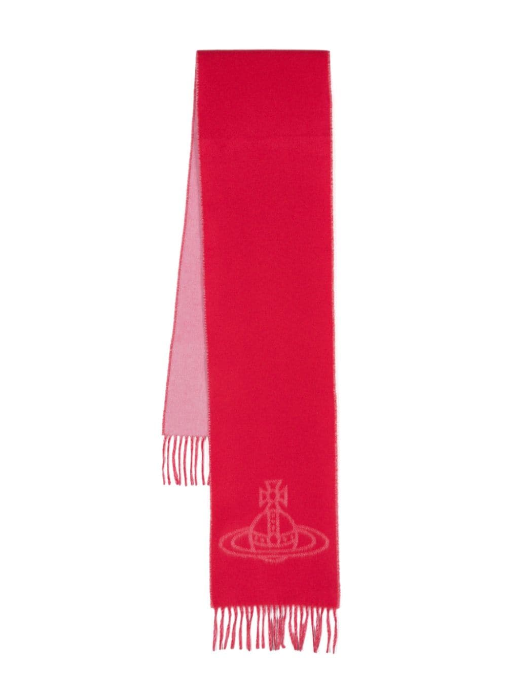 Vivienne Westwood Sciarpa Double con logo - Rosso