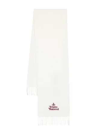 ファッション雑貨・小物その他 Vivienne Westwood Embroidered Logo Scarf White Wine 24813415_54981842_322.jpg