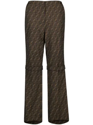 FENDI ジャカード パンツ | ブラウン | FARFETCH JP