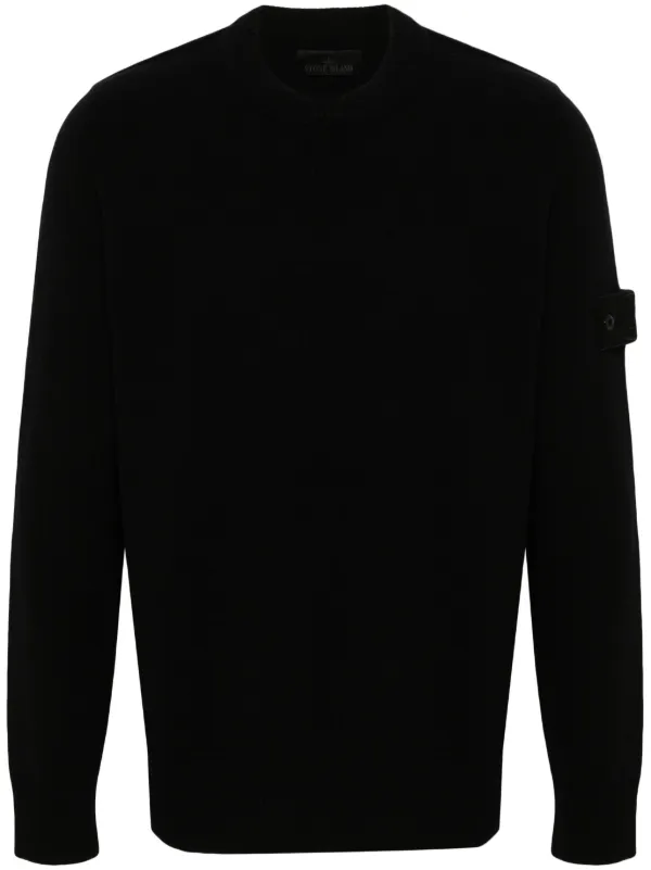 Stone Island Compass-badge Sweater in Black