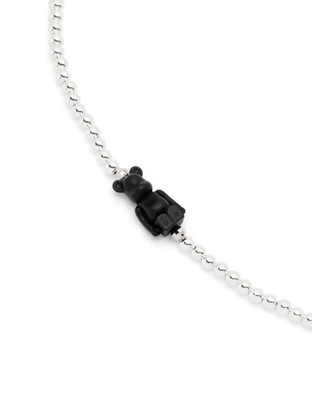 Shop Bearbrick X Dix Be@rbrick Necklace In Silver