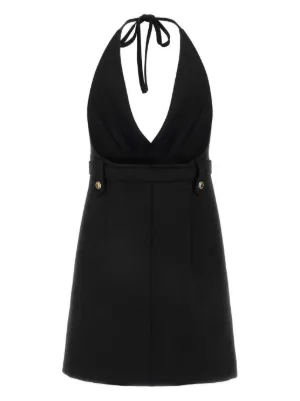 ワンピース MiuMiu DRESS (MF5483SOOO1R1 F0002) Black Viscose Dress | Miu Miu