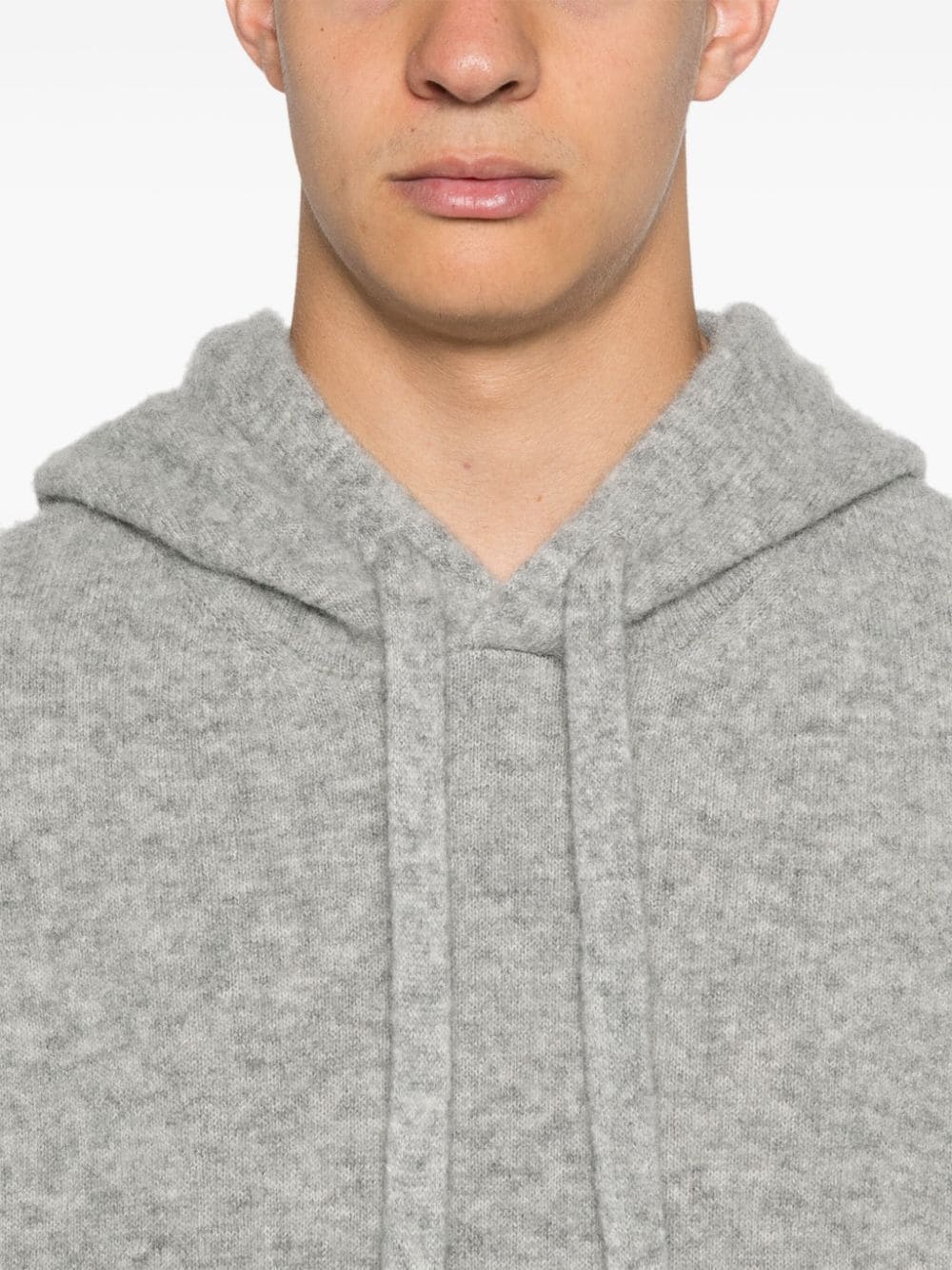 Shop Laneus Hooded Sweater In Grey