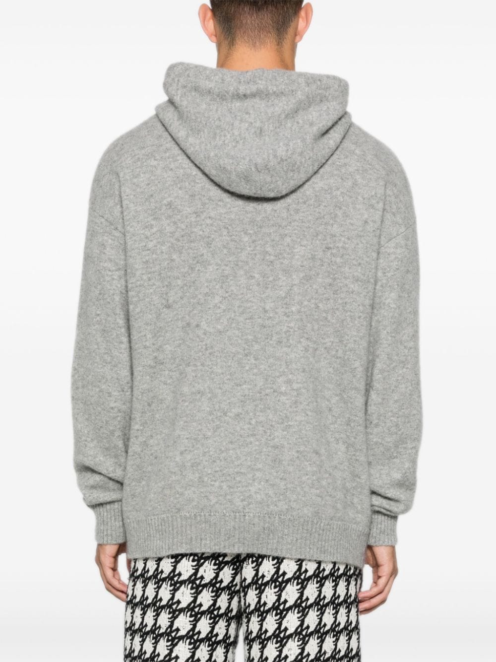 Shop Laneus Hooded Sweater In Grey