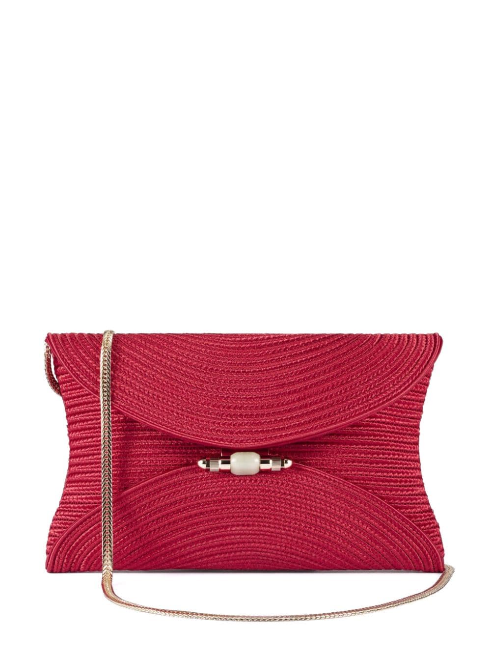 Shanghai Tang braided clutch bag - Rosso