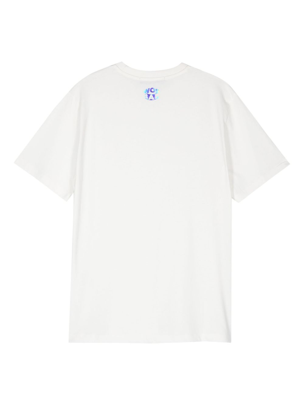 BARROW T-shirt met logopatch - 002 WHITE