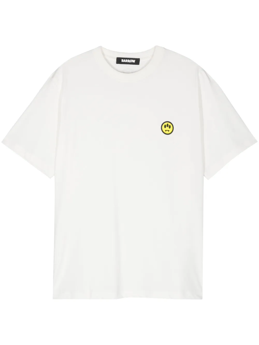 BARROW T-shirt met logopatch 002 WHITE