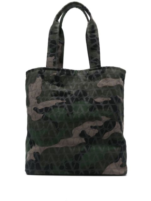 Valentino Garavani camouflage-pattern tote bag