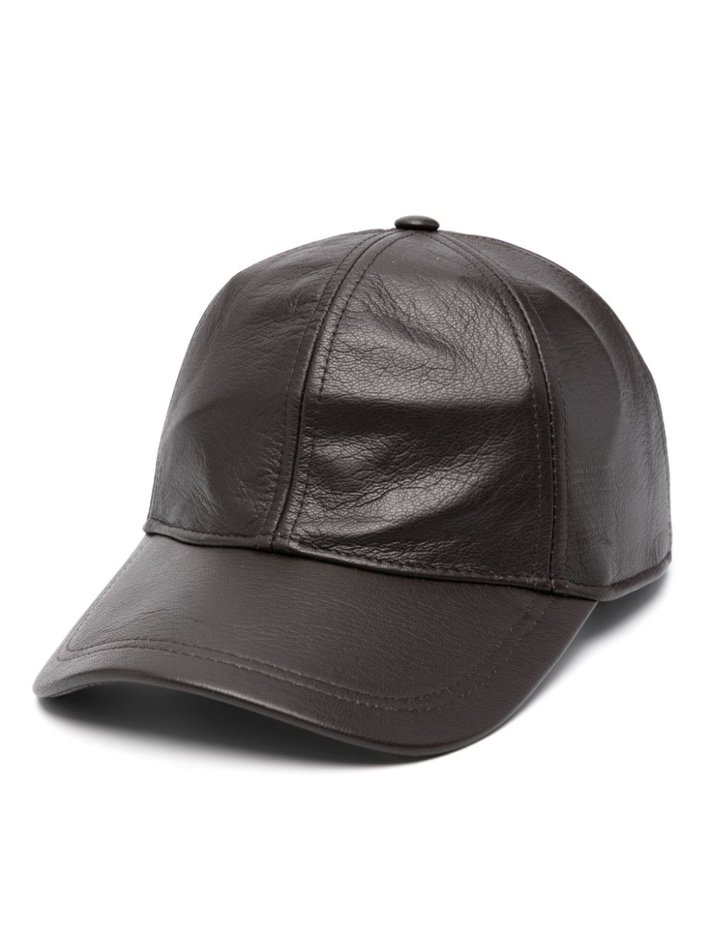 leather baseball cap