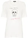 R13 slogan-print T-shirt - Neutrals