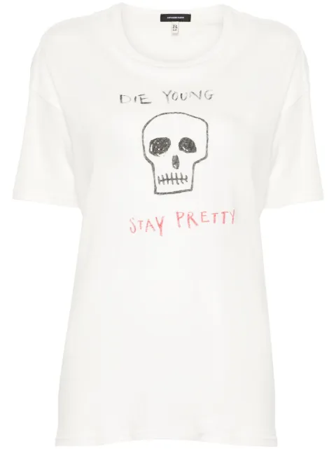 R13 slogan-print T-shirt