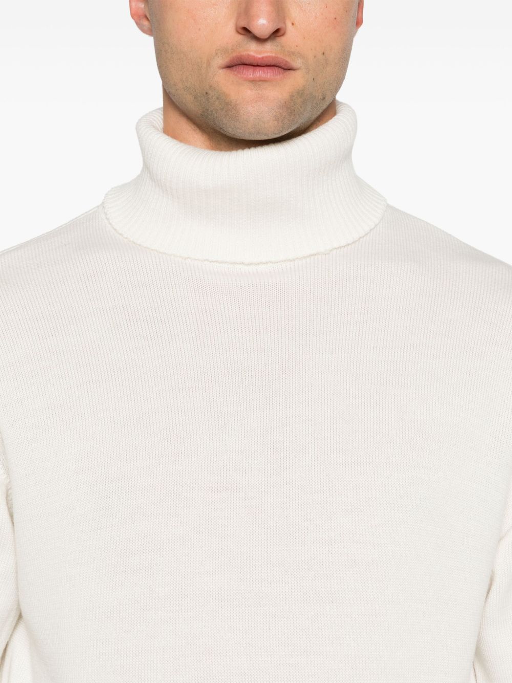 Shop Société Anonyme Number-embroidery Sweater In Neutrals