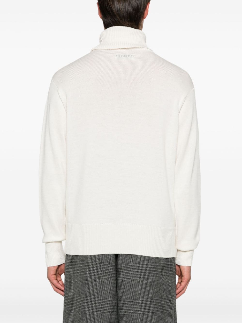 Shop Société Anonyme Number-embroidery Sweater In Neutrals