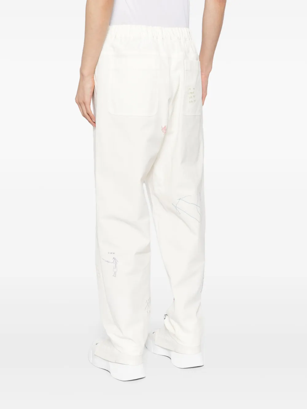 Undercover Broek met print Beige