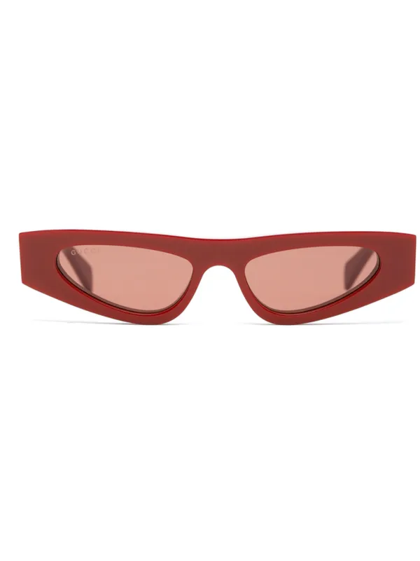 Gucci Eyewear cat eye Frame Sunglasses Red FARFETCH AE