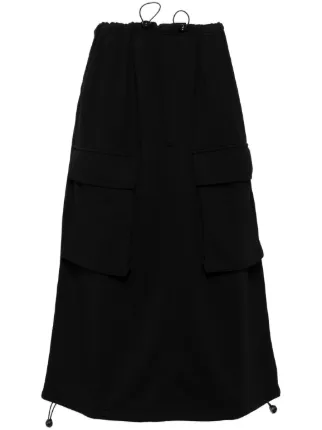 Maison Margiela メゾンマルジェラ サイドポケットスカート MM6 Maison Margiela フラップポケット スカート | ブラック