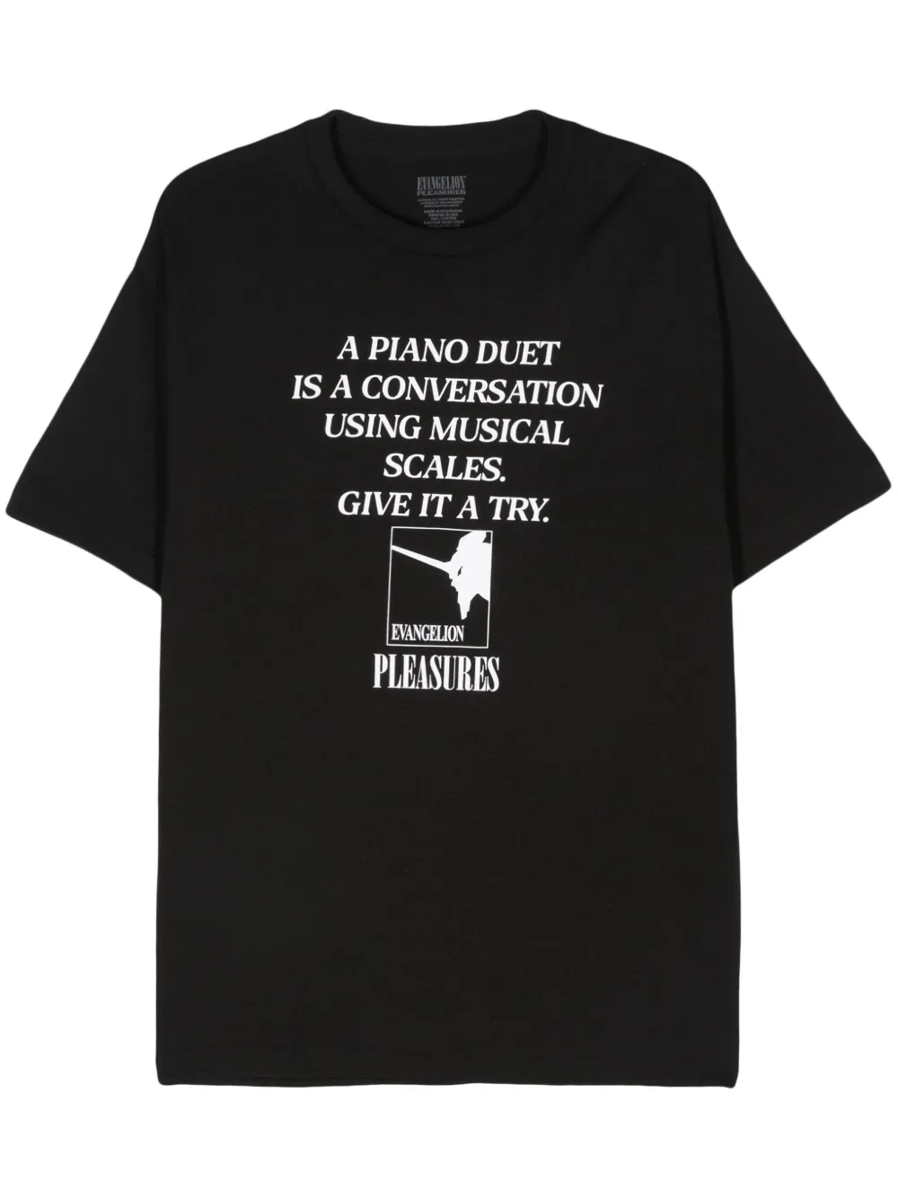 Pleasures x Evangelion Piano T-shirt Zwart