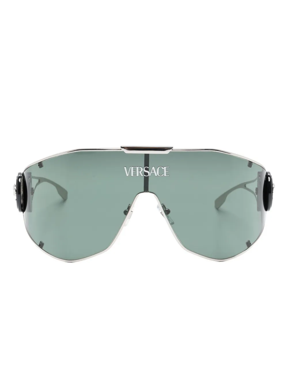 Versace Eyewear Medusa Geometric Sunglasses Grey FARFETCH