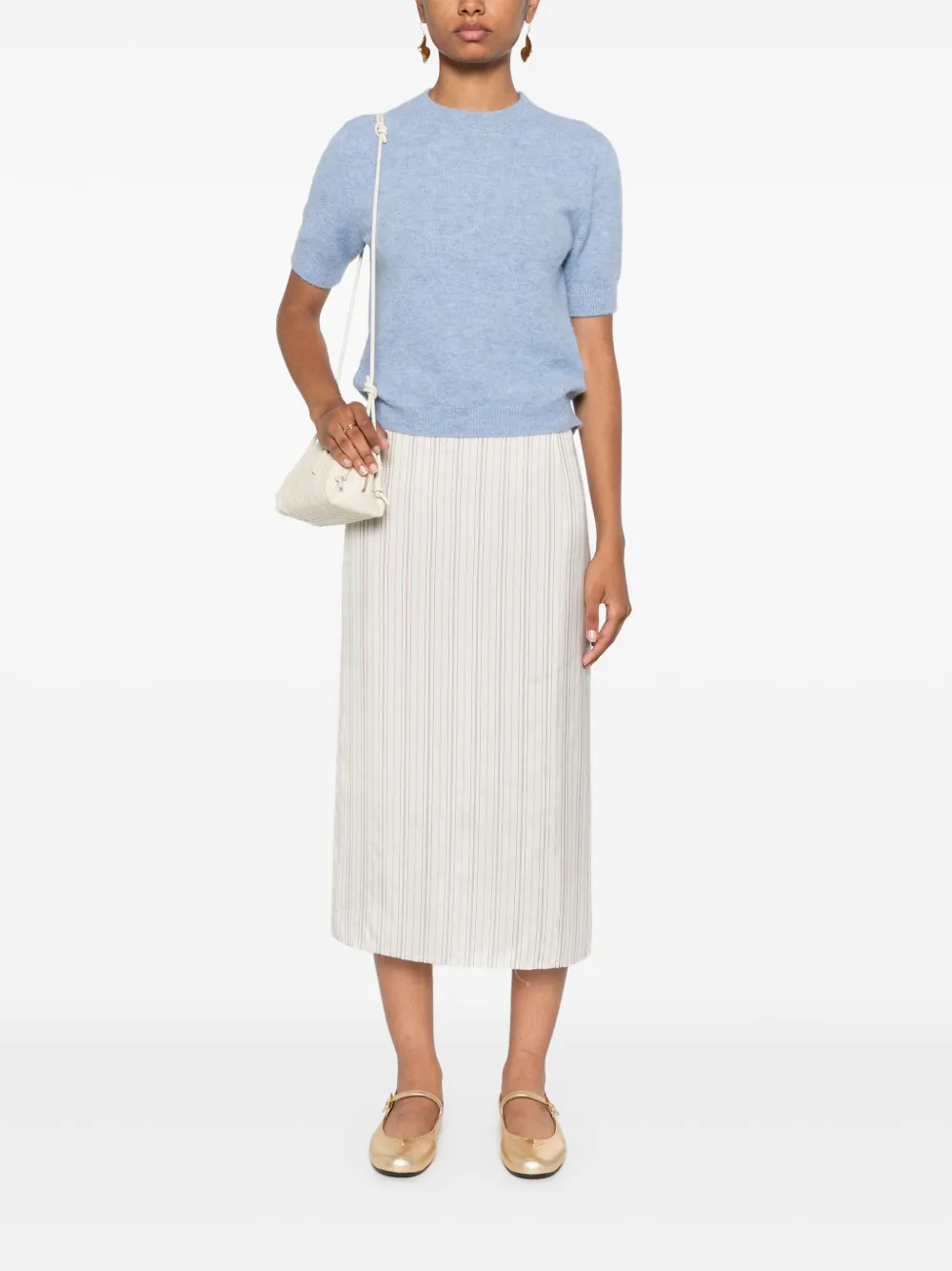 Peserico Geborstelde sweater - Blauw