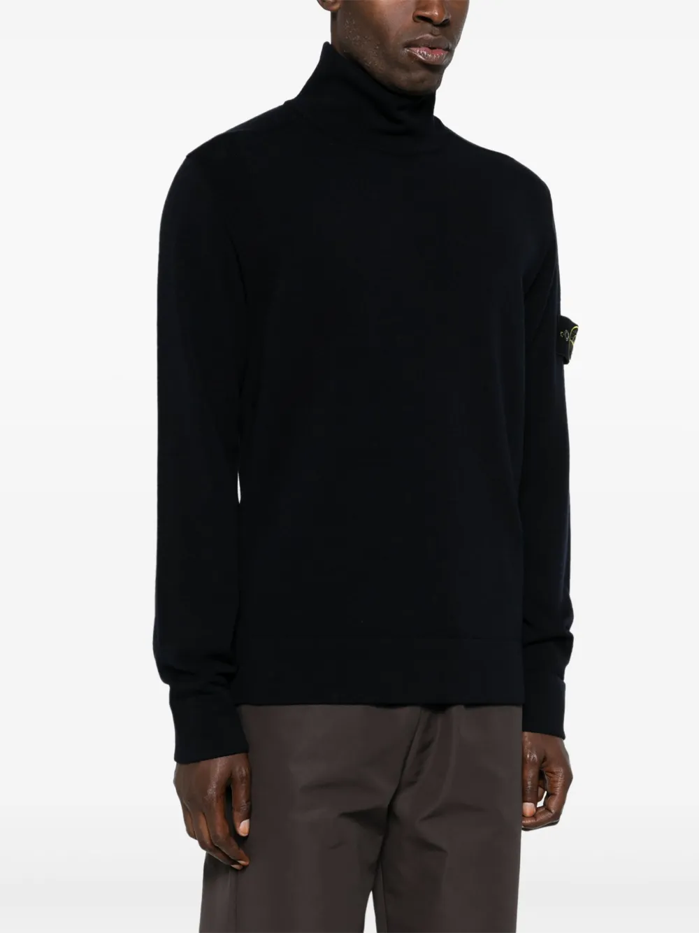 Stone Island Trui met Compass-logopatch Blauw